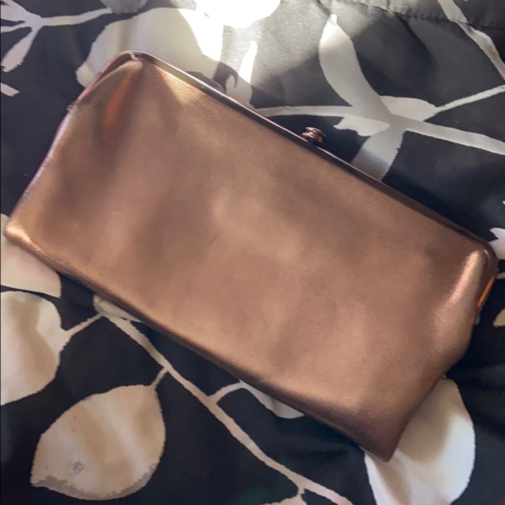 Metallic copper brown authentic  Hobo wallet .